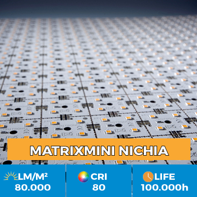Matrici Profesionale MiniMatrix LED Nichia, pana la 80.000 lm / metru patrat
